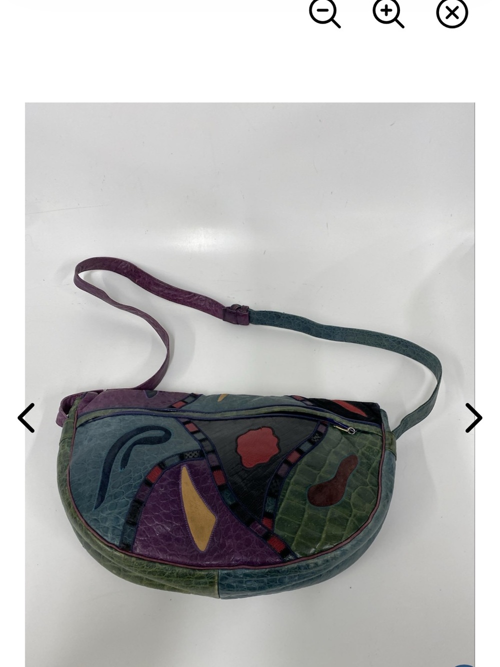Sharif Multicolor Patchwork Shoulder and crossbody bag. Vintage - Picture 2 of 10